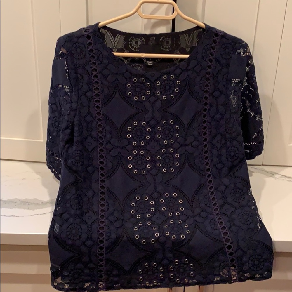 Navy blue blouse